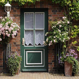 Blue Door Flowers Green Plants Backdrop for Photo Booths S-3057