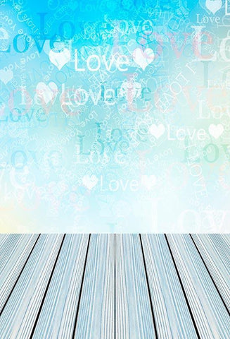 Wood Backgrounds Backdrop by Color Blue Back Photo Backdrops S-3114