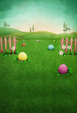 Easter Eggs Green Grass Spring Easter Decorations Backdrop S-3156