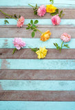 Wood Backdrop Wooden Backdrop Flower Backgrounds Blue Wood S-3241