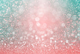 Glitter Pink Green Bokeh Photography Backdrop