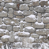 Stone Floor Covered Snow Winter Backdrop