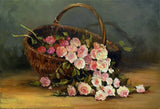 Painting Flowers  Basket Photo Studio Backdrop 