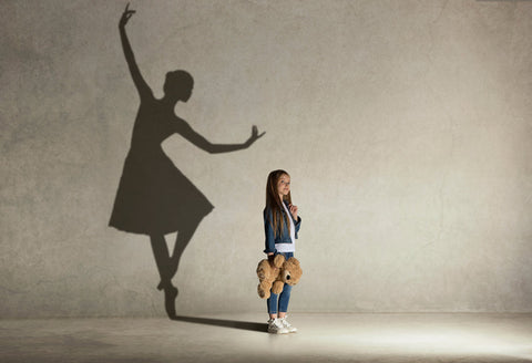 Ballet Dancer  Girl Shadows Photography Background 