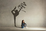 Shadows Gymnast Girl Photo Backdrop