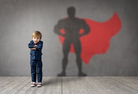 Boy Superhero Photography Shadow Backdrop