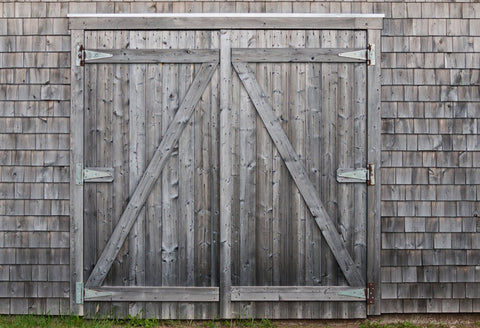 Vintage Wooden Rustic Barn Door Photography Backdrop