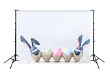 Easter Eggs White Wall Backdrop for Photos SH050