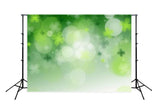 Happy St. Patrick's Day Spring Green Bokeh Photography Backdrop SH157