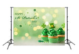 Happy St. Patrick's Day Green Icecream Backdrop for Photography SH192