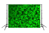 St. Patrick's Day Green Clover Leaf Backdrop for Party Photography SH196