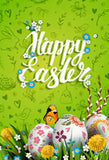 Happy Easter Green Backdrop for Photography SH-213