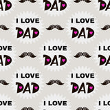 I love Dad Mustache Father's Day Photo Booth Backdrop  SH627