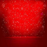 Merry Christmas Happy New Year Snowflake Red Backdrop for Photography ST-506