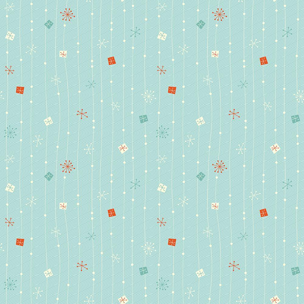 Copo de Nieve Telón de Fondo Azul de Decoraciones de Navidad DBD-19245