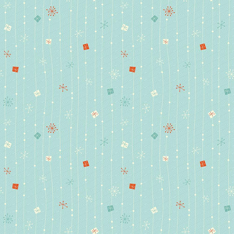 Copo de Nieve Telón de Fondo Azul de Decoraciones de Navidad DBD-19245