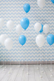 Striped Balloons Background Children Photography Backdrops IBD-19342