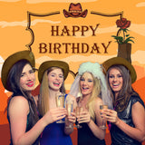 Desert West Cowboy Camel Birthday Photo Backdrop