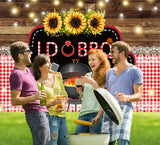 I Do BBQ Photography Backdrops Weeding Background