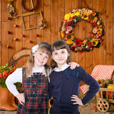 Autumn Pumpkins Flowers  Halloween Party Photography Backdrop