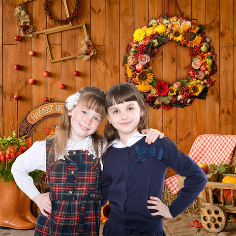 Autumn Pumpkins Flowers  Halloween Party Photography Backdrop