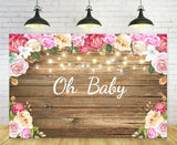 Rustic Wood Baby Shower  Banner  Decorations for Girls and Boys