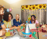 Happy Birthday Sunflower Decor Party Bakckdro