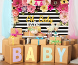 Floral Baby Shower Party Photography Backdrops