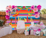 Fiesta Mexican Cinco De Mayo Party Decorations  Backdrop