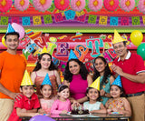 Fiesta Theme Backdrop Cinco De Mayo Party Decorations 