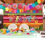 Fiesta Theme Backdrop Cinco De Mayo Party Decorations 