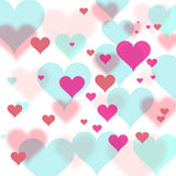 Love Hearts Valentine's Day Photography Backdrop VAT-23