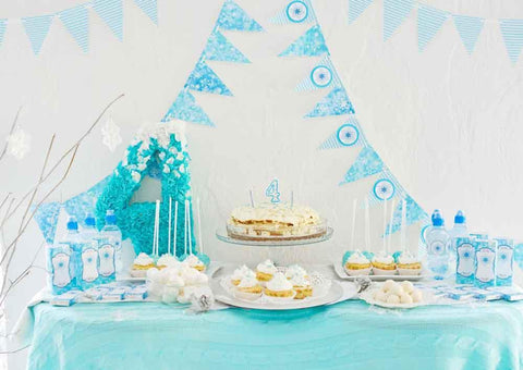 Baby Backdrops Birthday Backdrop With Food And Cake Background WY00039-E