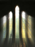 Church Windows Gothic Style Direct Sunlight For Photo Backdrop KAT-129