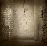 Festival Backdrops Halloween Cracked Brick Wall Background IBD-19068