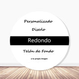 Banner de Fotografía de Logotipo Repetido Redondo Personalizado