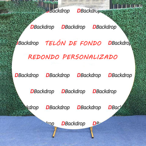 Banner de Fotografía de Logotipo Repetido Redondo Personalizado