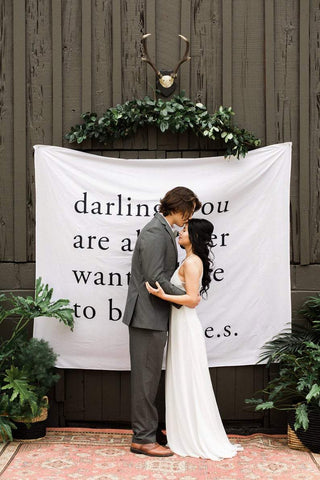 Custom Wedding Backdrop Wall Decor Wedding Sign 