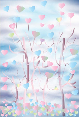 Valentine's Day  Love Hearts Tree  Photo Studio Backdrop LV-1503