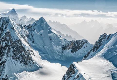 Snow Mountain Winter Scenery Backdrop for Photography