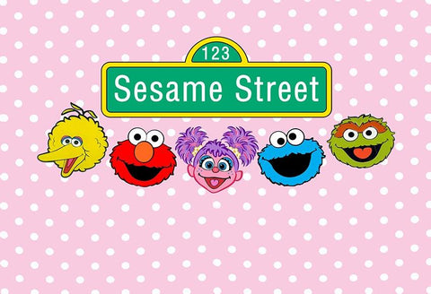 Sesame Street Backdrop for Baby Kid Photo Shoot  LV-460