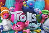 Cartoon Trolls Party Decoration Photo Backdrop for Children LV-777