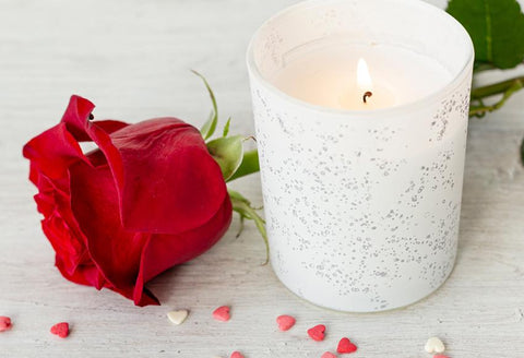 Valentine's Day Red Rose Candle Romantic Photo Backdrop  zzj20-E